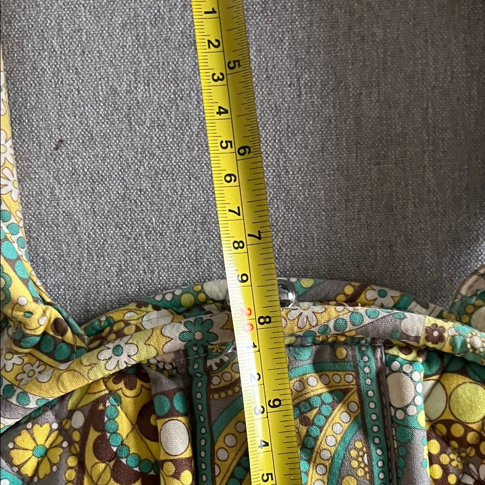 Vera Bradley Lemon Parfait Paisley Kiss lock Bag - Picture 16 of 16